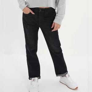 American Eagle Tomgirl Black Wash Jeans Size 25 NWT